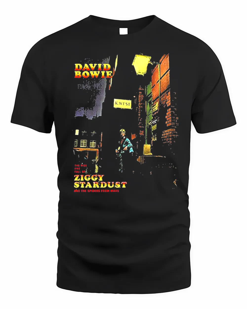 Ziggy Stardust David Bowie Black Shirt Unisex Standard T-Shirt black s