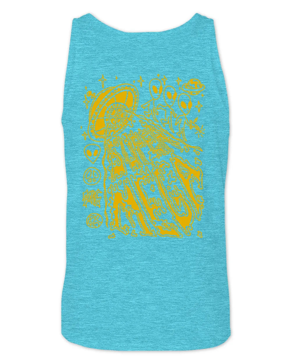 Supermega Merch UFO Shirt Unisex Jersey Tank aqua-triblend xs