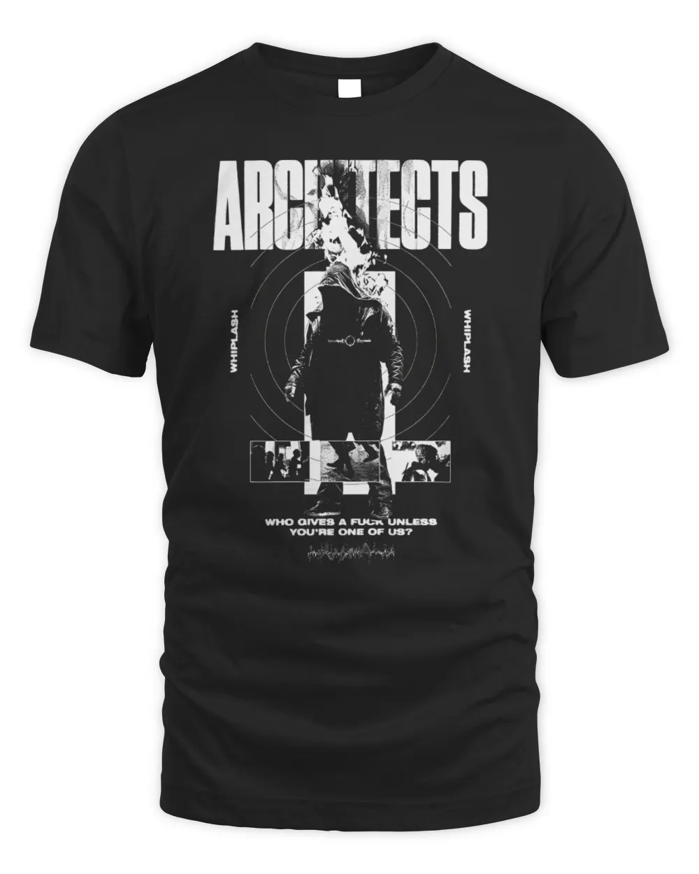 Architects Merch Whiplash Flame Shirt Unisex Standard T-Shirt black s