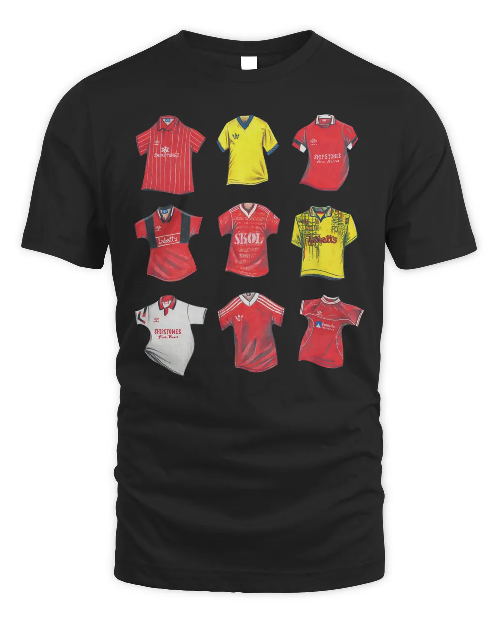 Nottingham Forest Merchandise Nffc Classics Shirt Unisex Standard T-Shirt black s