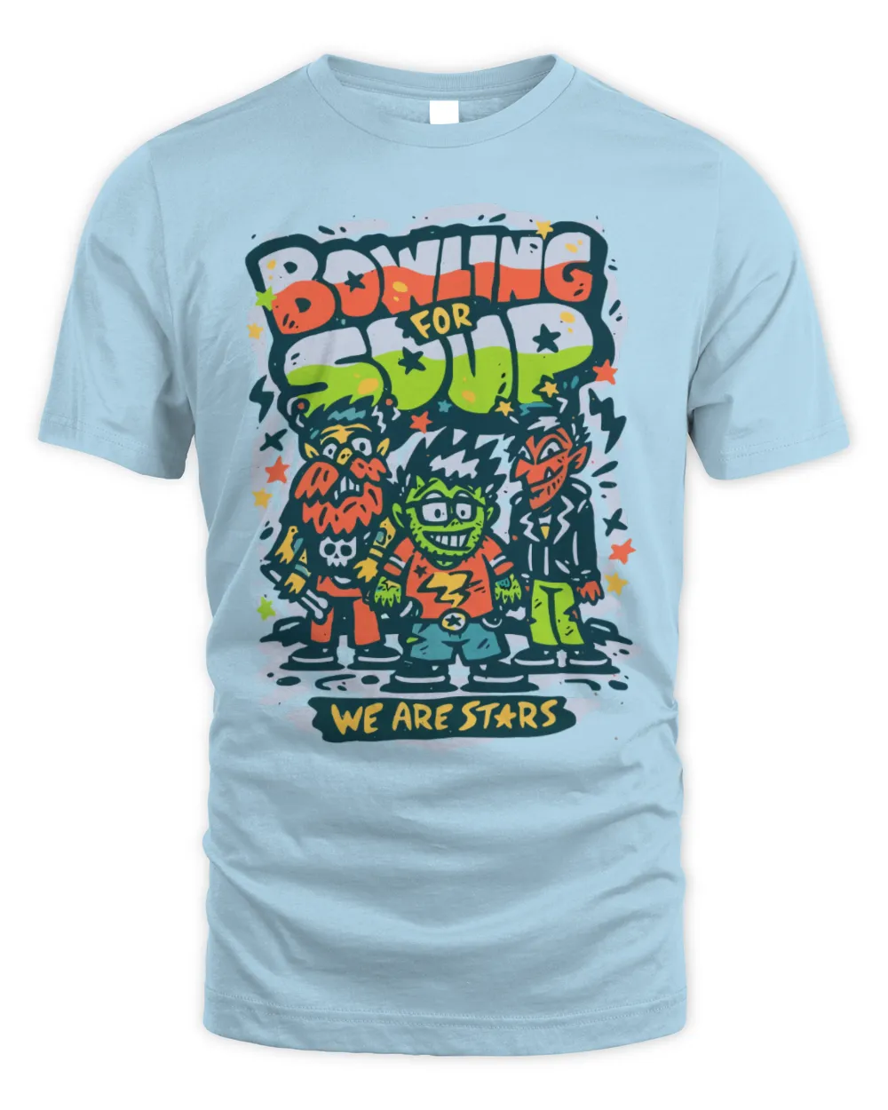 Bowling for Soup Merch We Are Stars Shirt Unisex Standard T-Shirt light-blue s