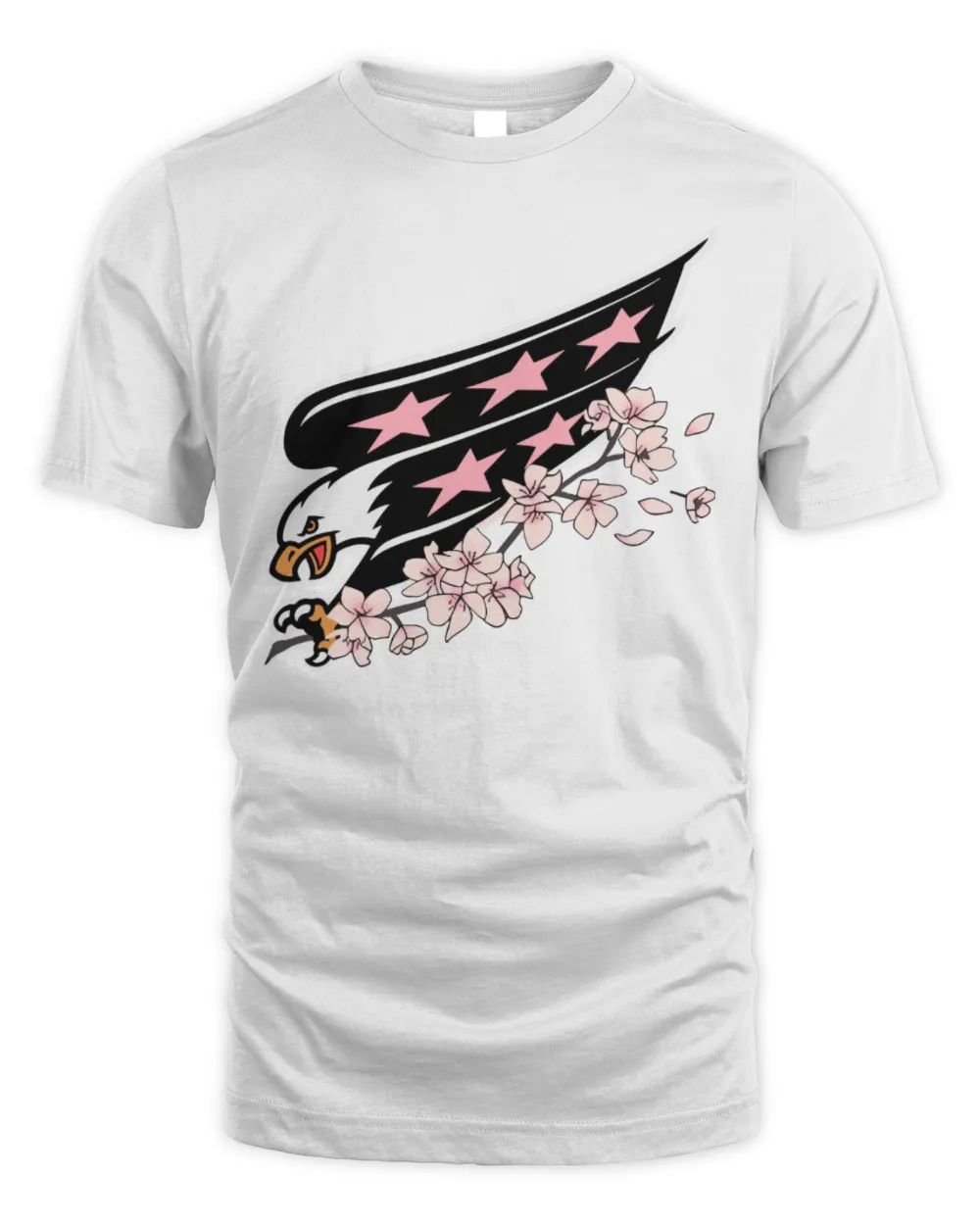 Capitals Cherry Blossom Merch Screaming Eagle Shirt Unisex Standard T-Shirt white s