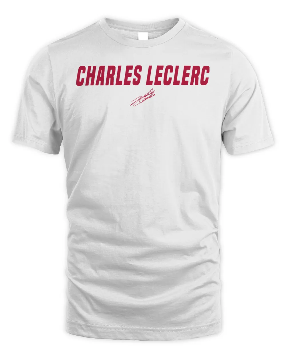 Circuit Clothing Charles Leclerc Shirt Unisex Standard T-Shirt white s
