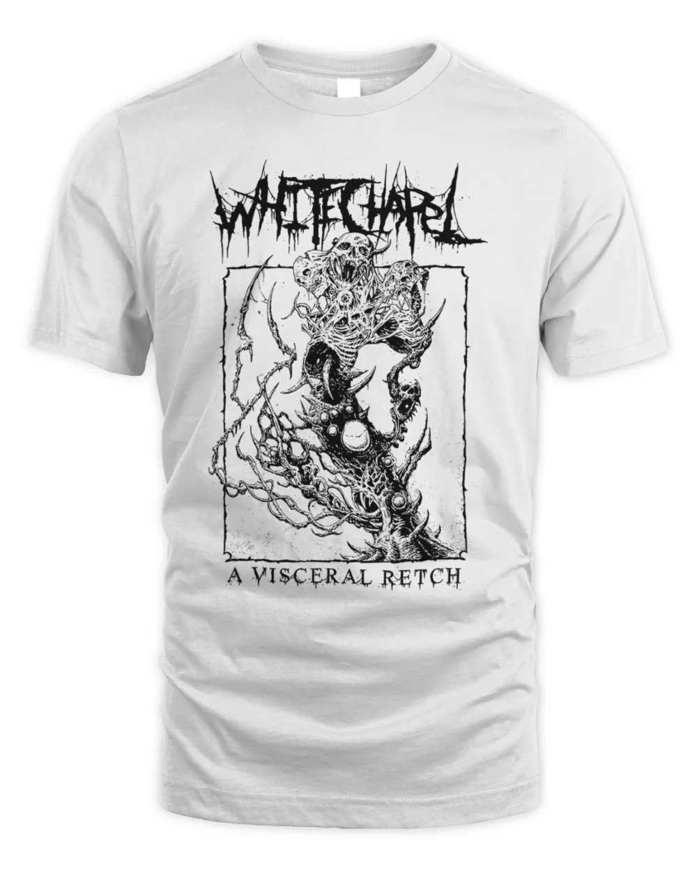 Whitechapel Merch a Visceral Retch Shirt Unisex Standard T-Shirt white s