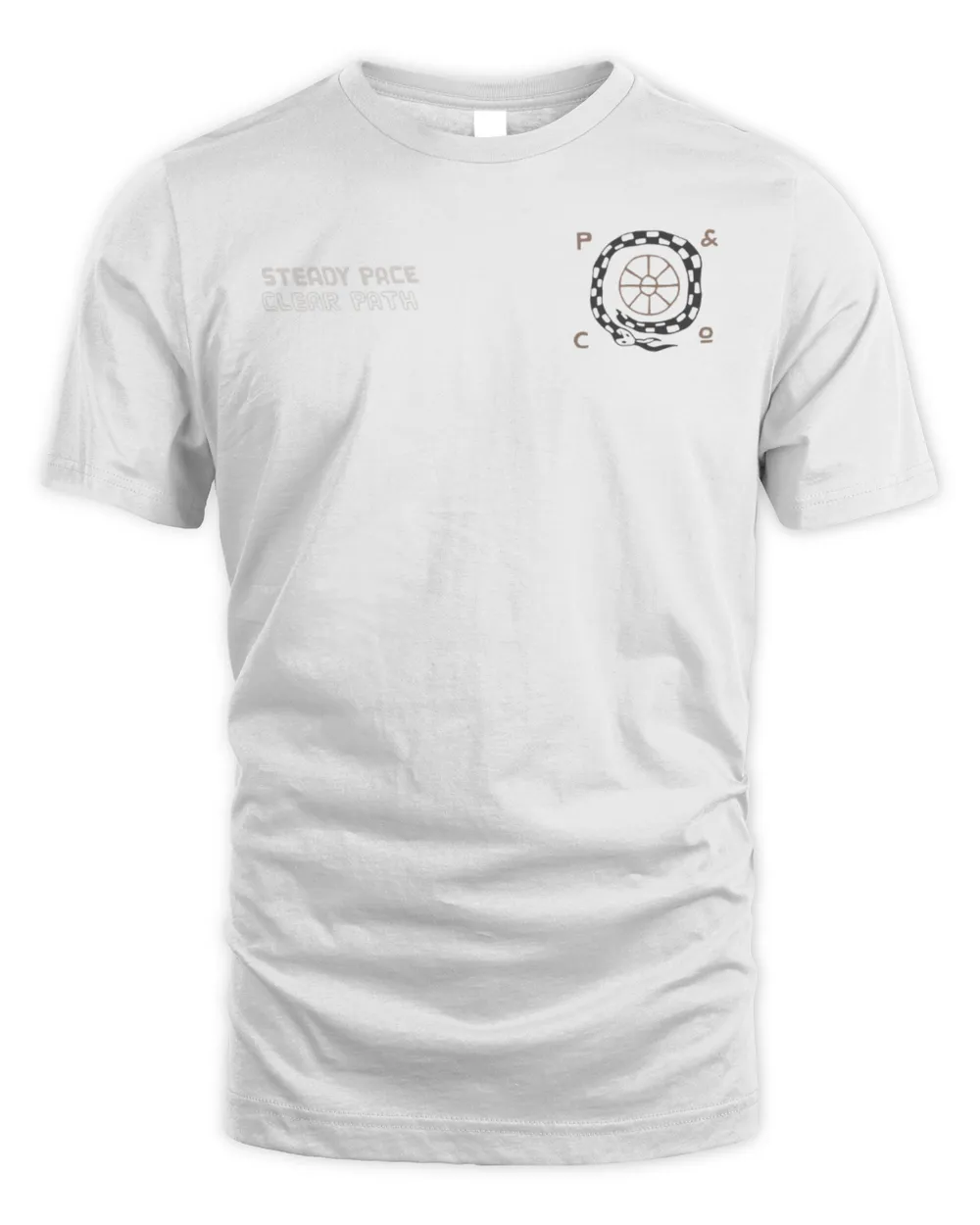 Pand.co Steady Pace Trail Shirt Unisex Standard T-Shirt white s