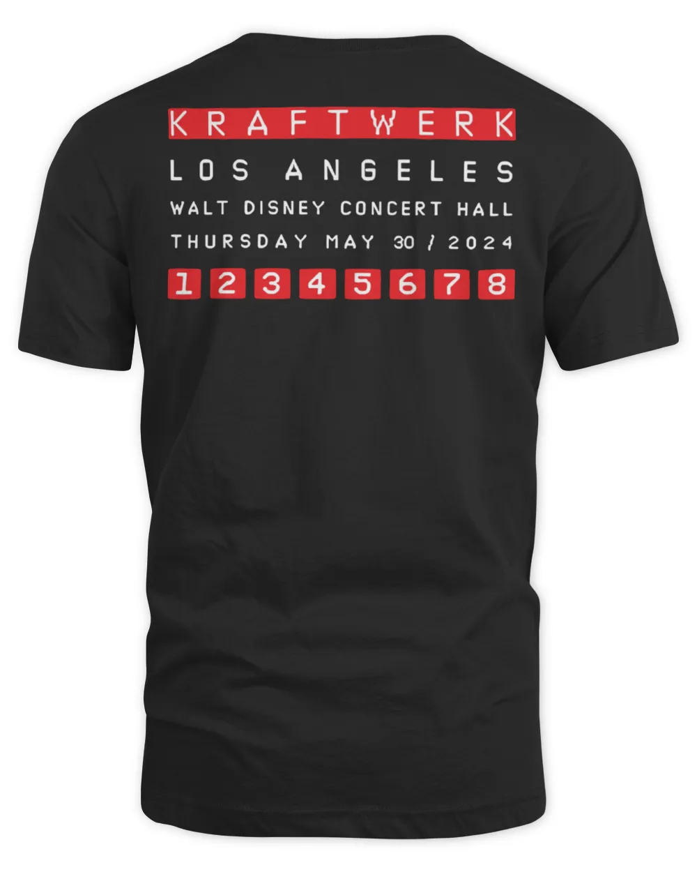 Kraftwerk Merch Los Angeles Shirt Unisex Standard T-Shirt black s