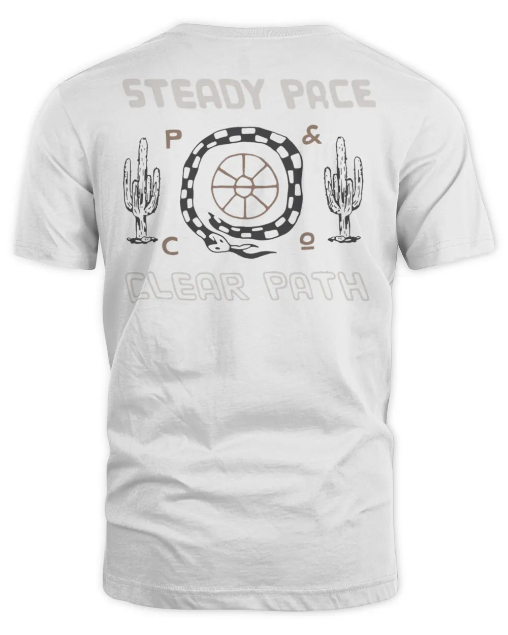 Pand.co Steady Pace Trail Shirt Unisex Standard T-Shirt white s