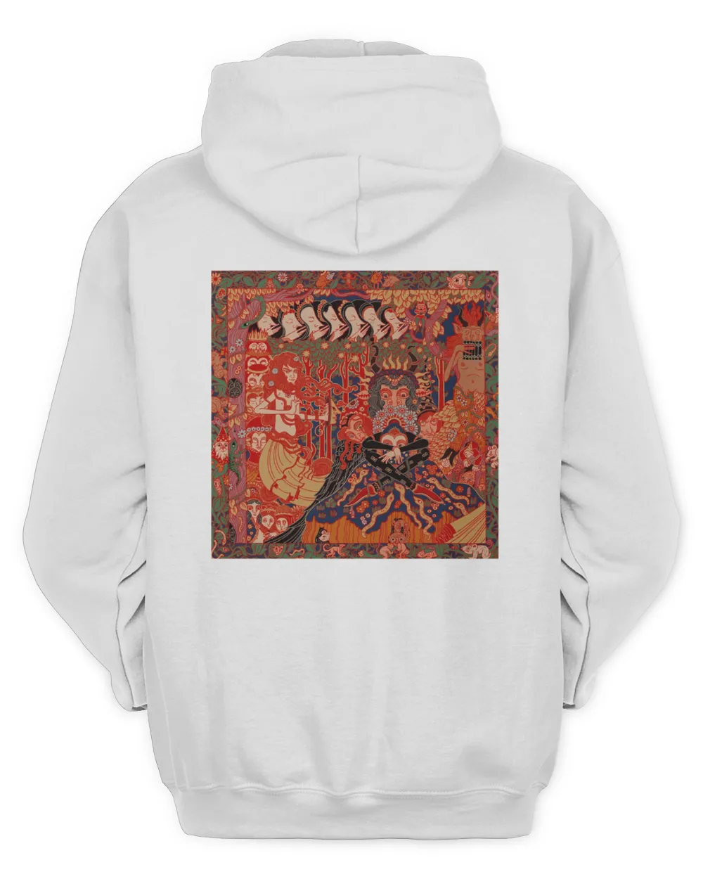 Vildhjarta Merch + Dssueg T-Shirt Unisex Hoodie white s
