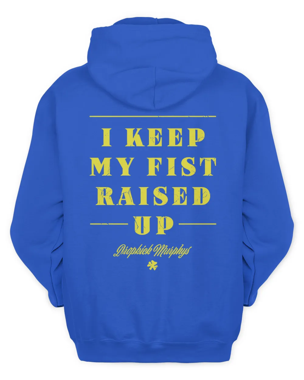 Dropkick Murphys Merch Fists Up Shirt Men's Zip Hoodie royal s