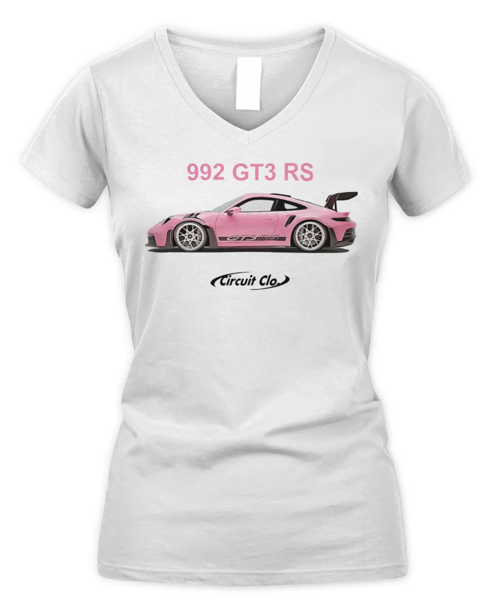 Circuit Clothing Work of Art Shirt Women's V-Neck T-Shirt white s
