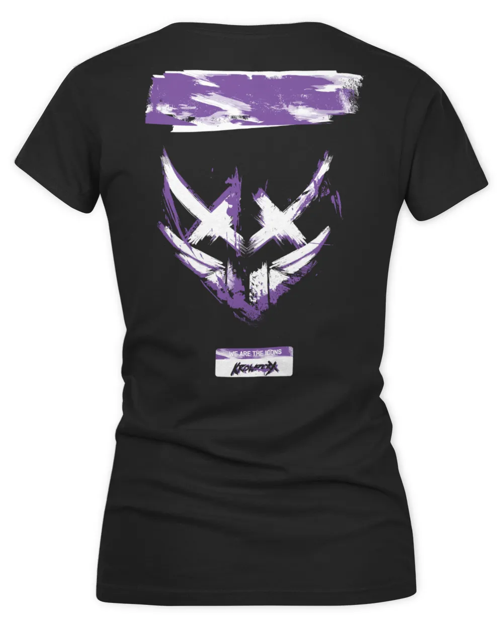 Krowdexx Merch Regular Shirt Women's V-Neck T-Shirt black s