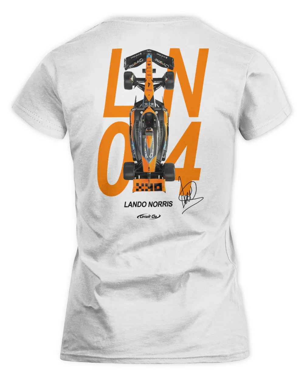 Circuit Clothing Norris F1 Shirt Women's Standard T-Shirt white s