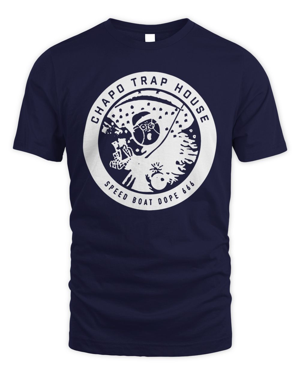 Chapo Trap House Merch Speed Boat Dope Shirt Unisex Standard T-Shirt navy s