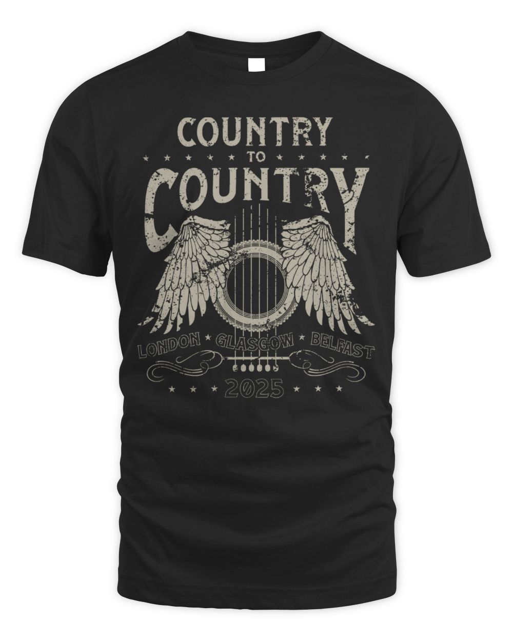 C2c Merch 2025 Classic Country Belfast Line Up Shirt Unisex Standard T-Shirt black s