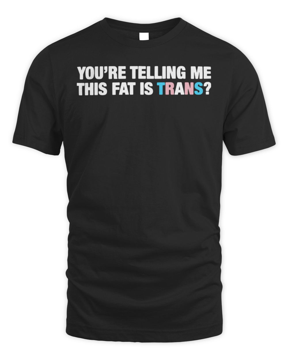 You're Telling Me This Fat is Trans Shirt Unisex Standard T-Shirt black s
