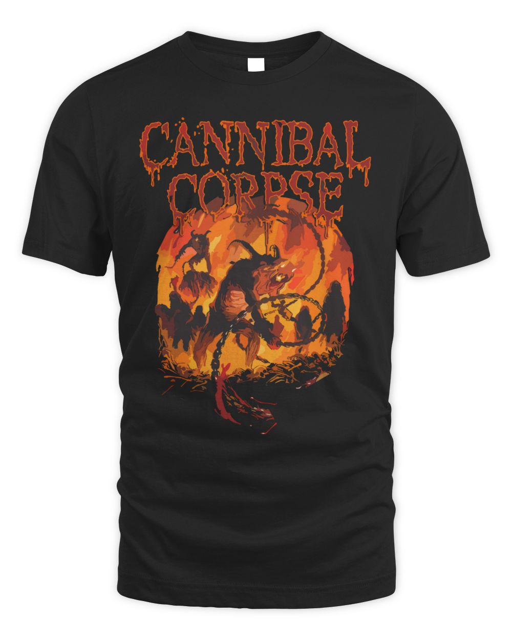 Cannibal Corpse Merch Scourge of Iron Shirt Unisex Standard T-Shirt black s