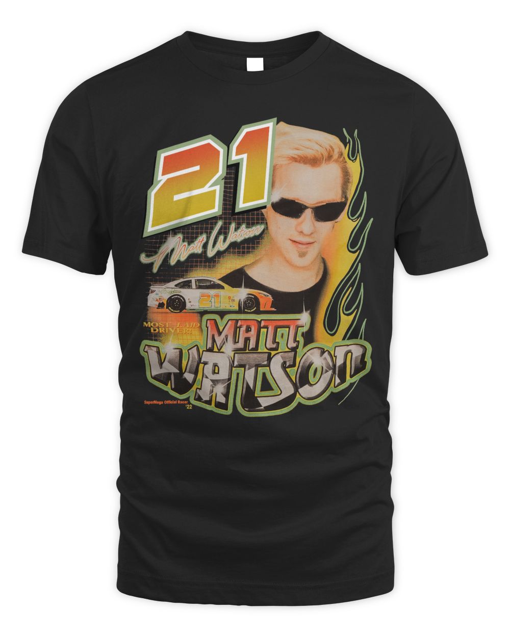 Supermega Merch Matt Watson Driver Shirt Unisex Standard T-Shirt black s