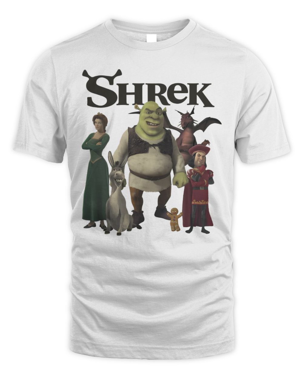 Shrek Merchandise Characters Shirt Unisex Standard T-Shirt white s