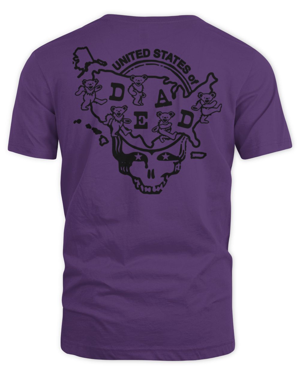 Grateful Dead Merch Missouri United States of Dead Shirt Unisex Standard T-Shirt purple s