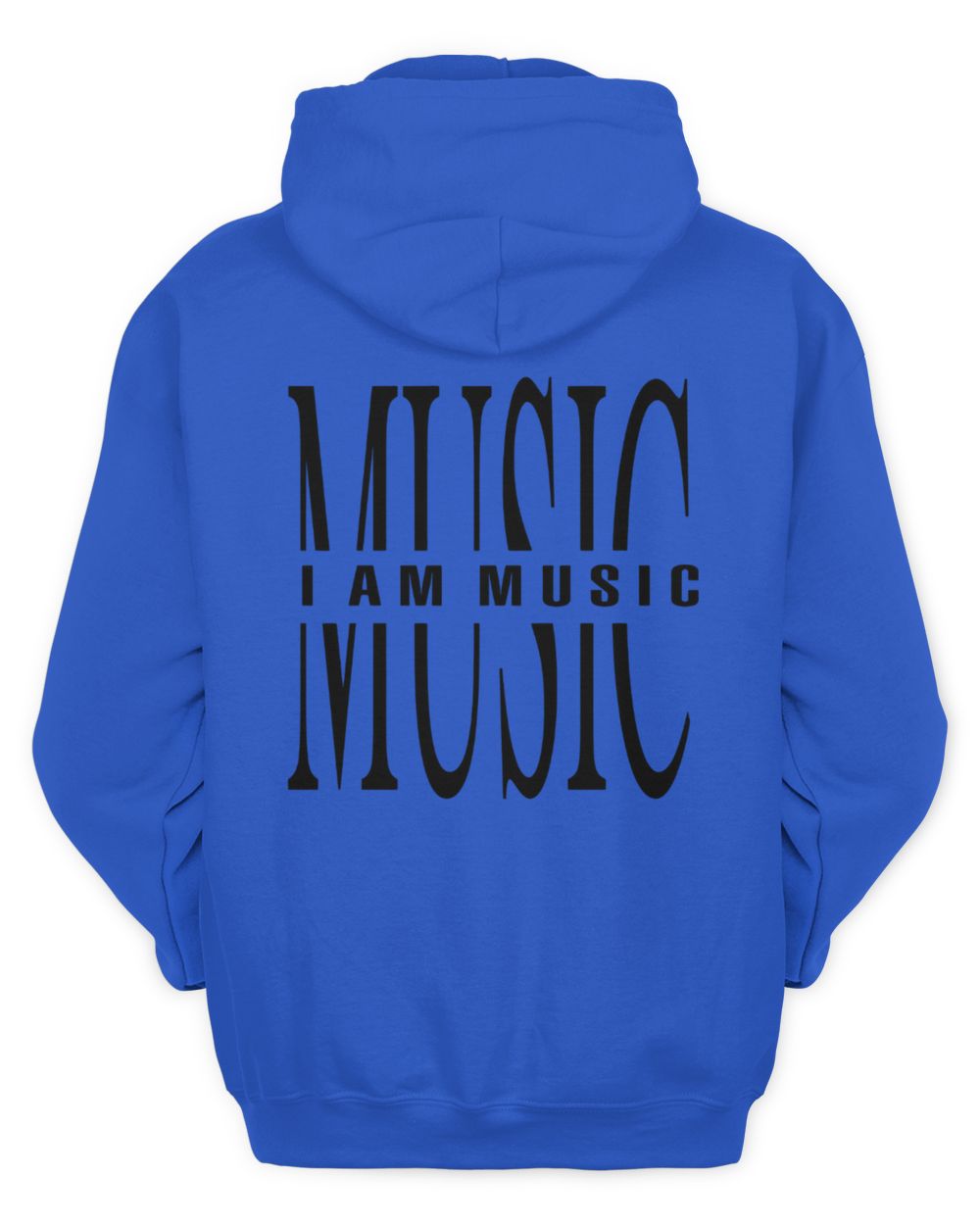 I Am Music Merch All Red T-Shirt Men's Zip Hoodie royal s