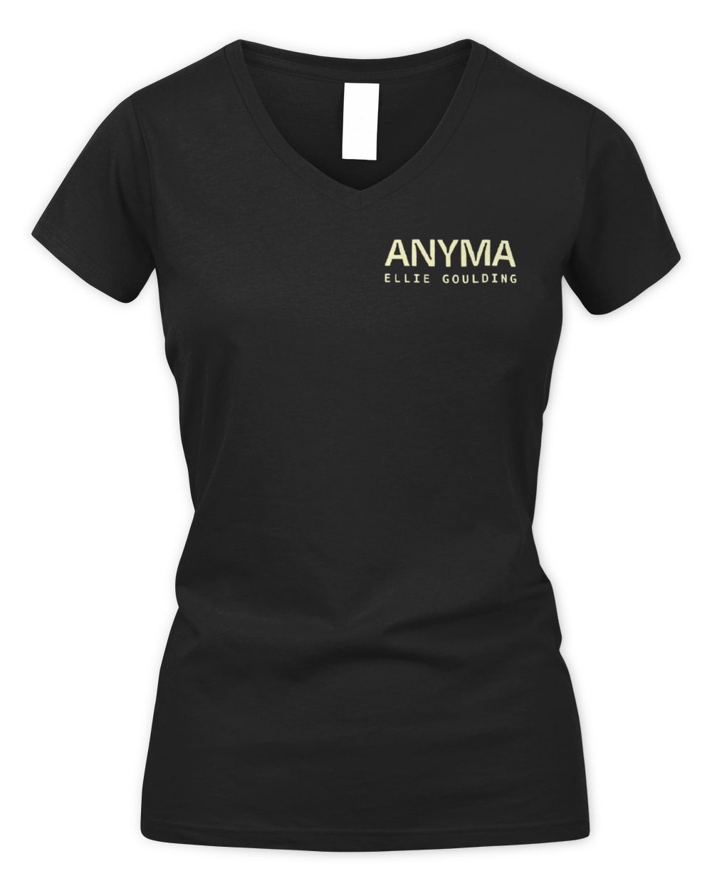 Anyma Merch Ellie Goulding Shirt Women's V-Neck T-Shirt black s