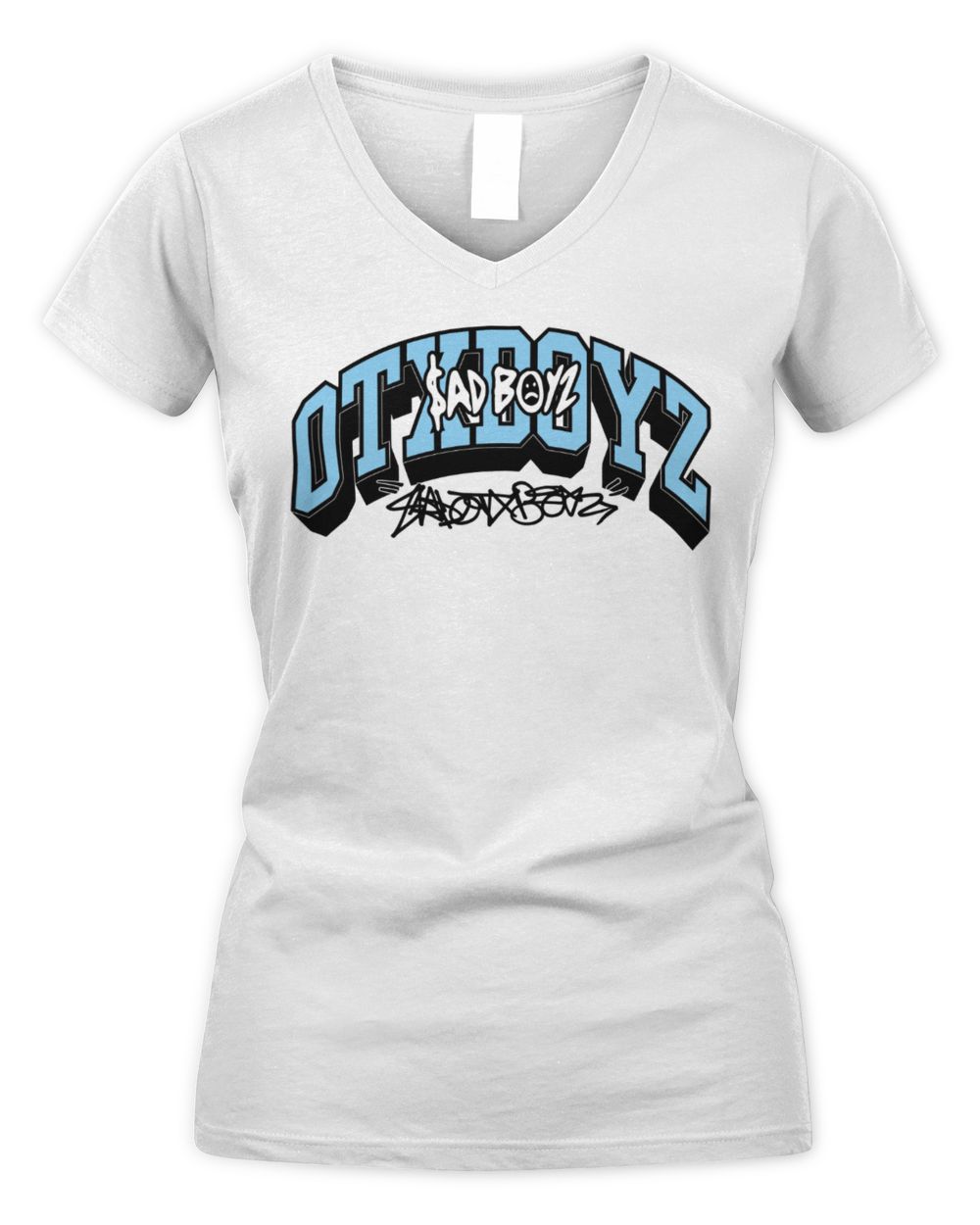 Sad Boyz Merch Otx Shirt Women's V-Neck T-Shirt white s