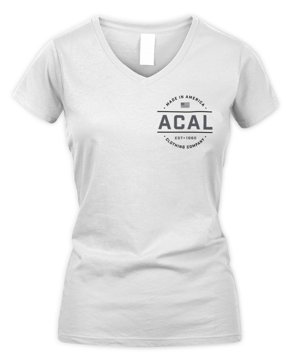 Acal Clothing Life Behind Bars Shirt Women's V-Neck T-Shirt white s