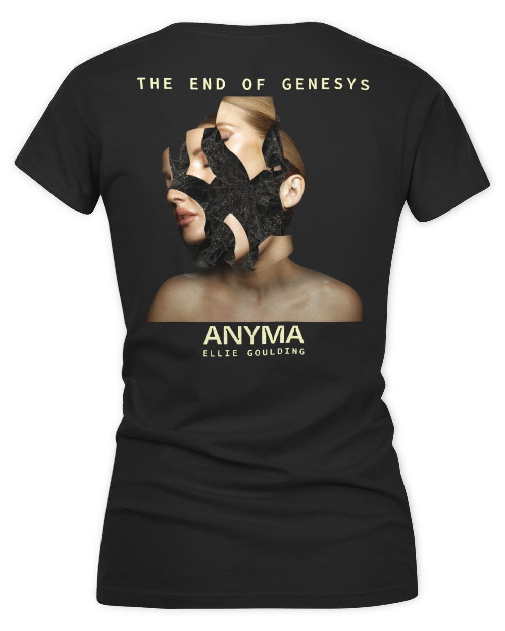 Anyma Merch Ellie Goulding Shirt Women's V-Neck T-Shirt black s
