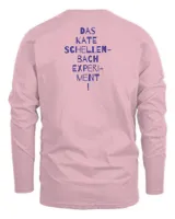 Beatsteaks Merch Das Kate Schellenbach Experiment Shirt Men's Long Sleeved T-Shirt light-pink s