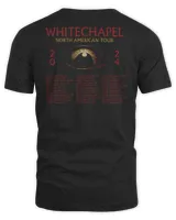 Whitechapel Merch Fall Tour 2024 Shirt Unisex Standard T-Shirt black s