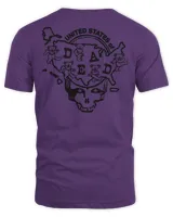 Grateful Dead Merch Missouri United States of Dead Shirt Unisex Standard T-Shirt purple s