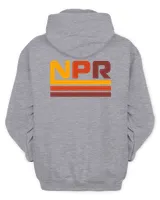 Npr Merchandise Vintage Logo Shirt Men's Zip Hoodie sport-grey s