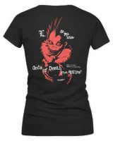 Team Liquid Merch Death Note Ryuk Shirt Women's V-Neck T-Shirt black s