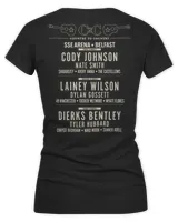 C2c Merch 2025 Classic Country Belfast Line Up Shirt Women's V-Neck T-Shirt black s