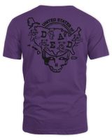 Grateful Dead Merch Missouri United States of Dead Shirt Unisex Standard T-Shirt purple s