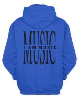 I Am Music Merch All Red T-Shirt Men's Zip Hoodie royal s