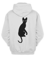 Flow Movie Merchandise Cat Shirt Men's Zip Hoodie white s