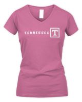 Tennessee Volunteers Only1 Fan Orange Shirt Women's V-Neck T-Shirt azalea s