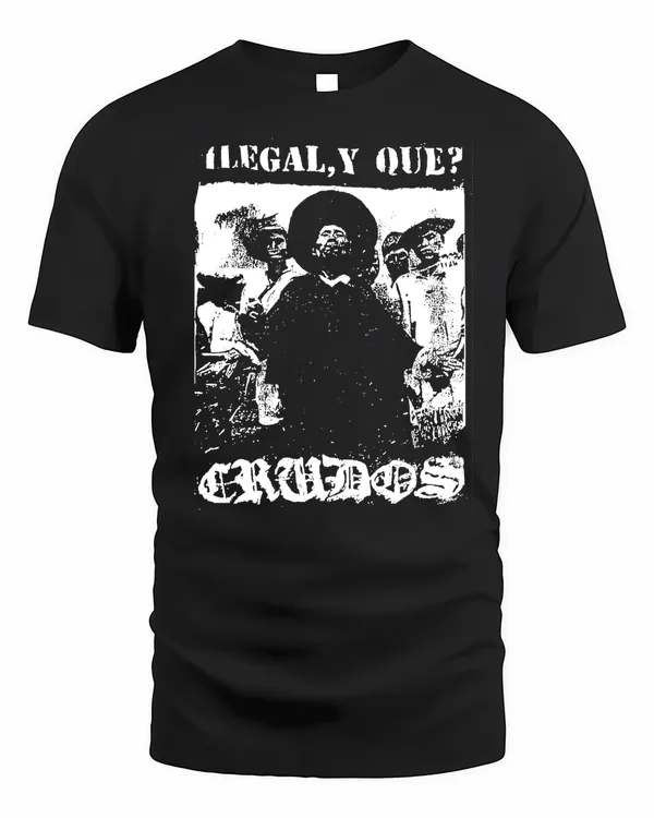 illegal - LOS CRUDOS - Punk Grindcore Crust Metal Animal Rights Shirt